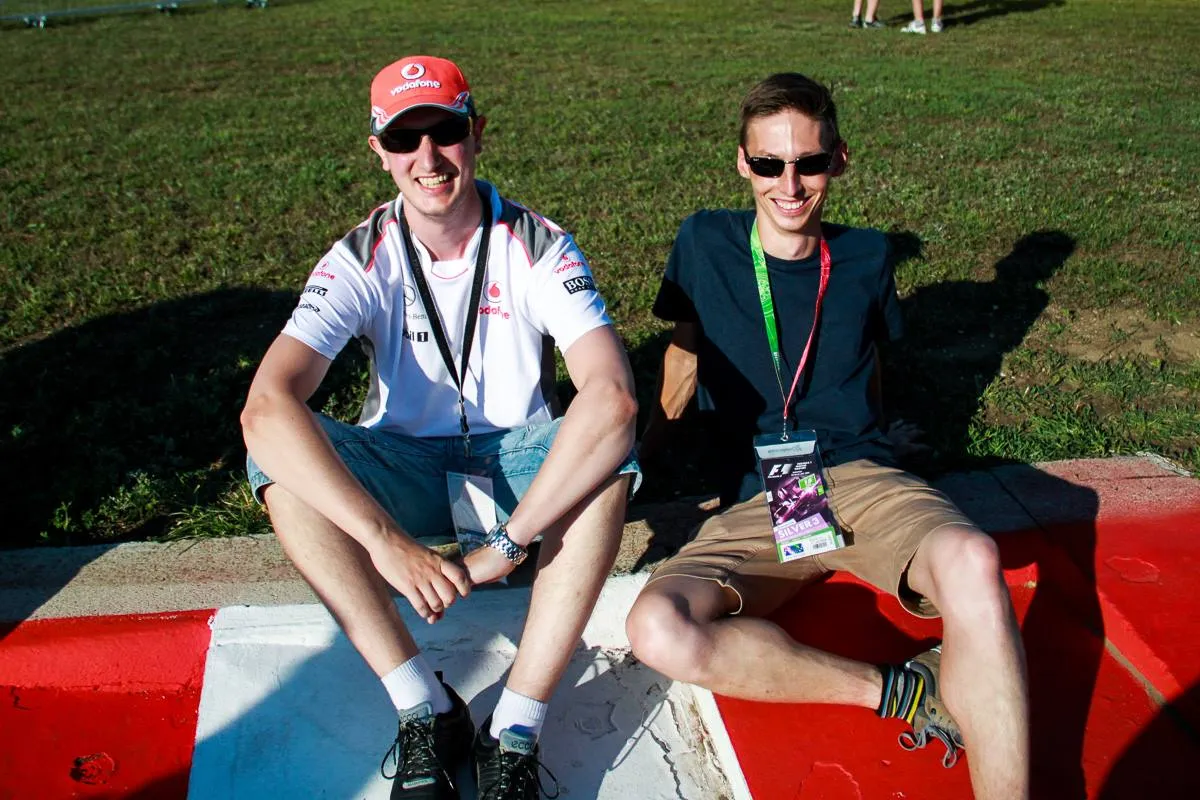My friend Jan and I at Hungaroring