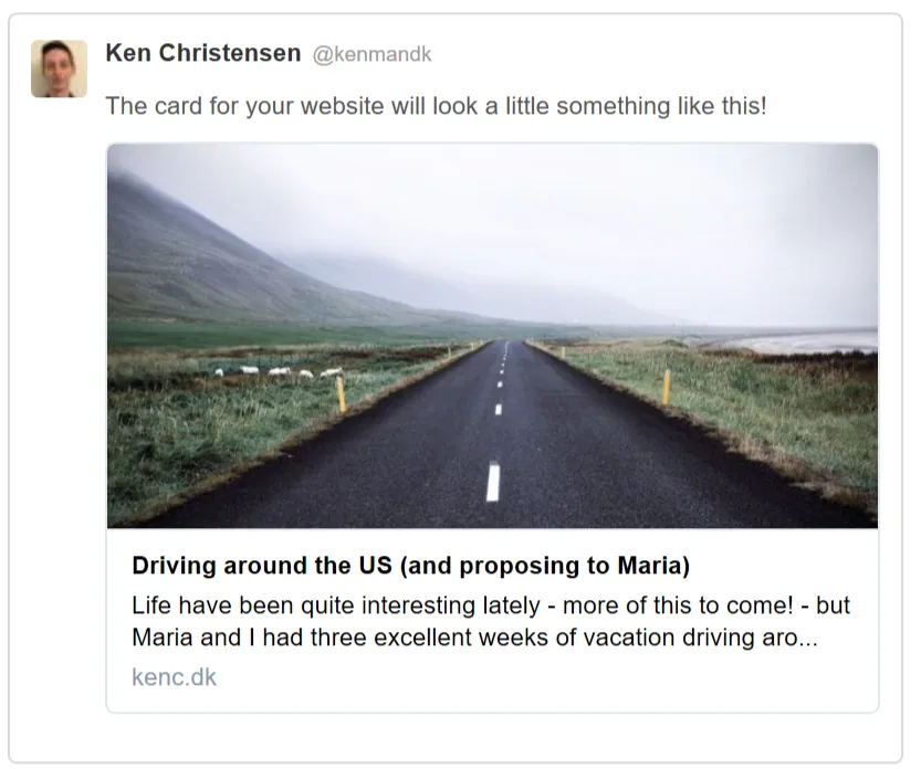Improved Twitter sharing